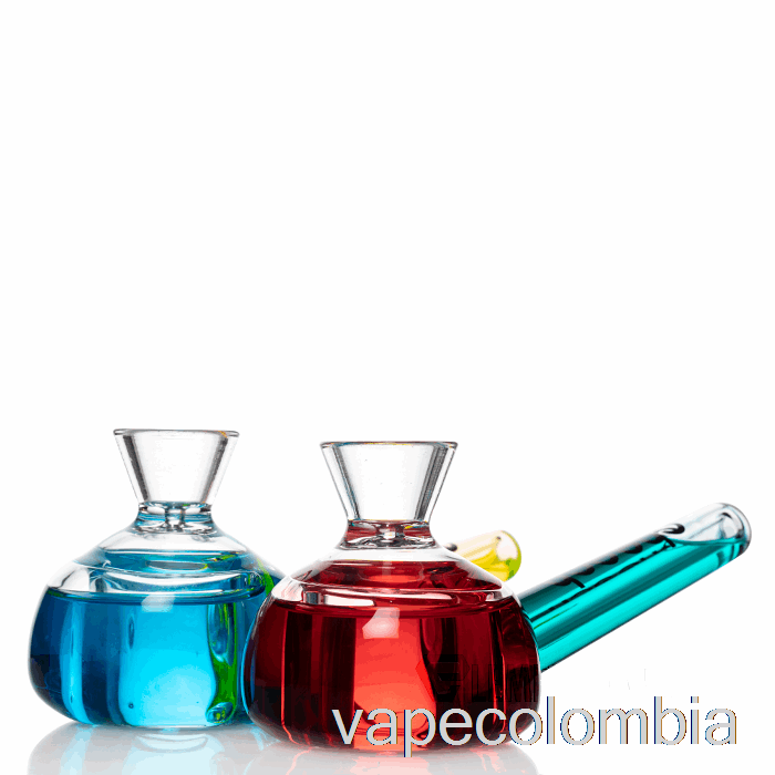 Vape Desechable Cheech Glass Dual Bun Congelable Pipa De Mano Amarillo / Rojo